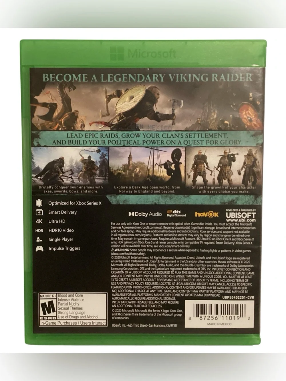 Assassin's Creed: Valhalla Microsoft Xbox One/Series X Video Game